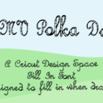 CMV Polka Dot Font Poster 2