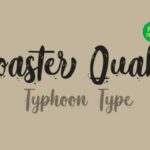 Coaster Quake Font Poster 2