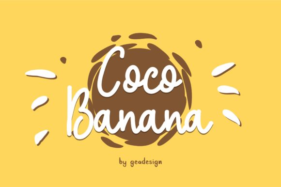Coco Banana Font Poster 1