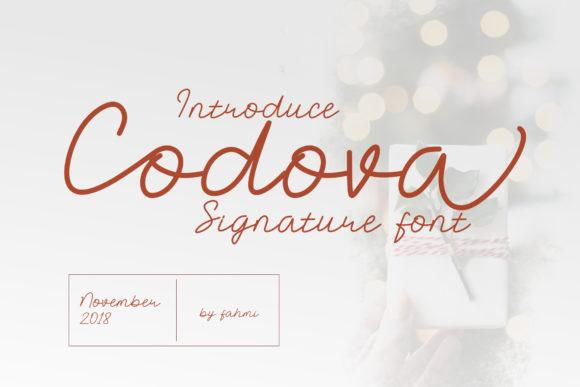 Codova Font Poster 1