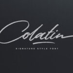 Colatin Script Font Poster 1