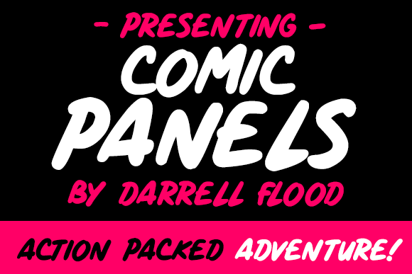 Comic Panels Font Poster 1