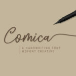 Comica Script Font Poster 1