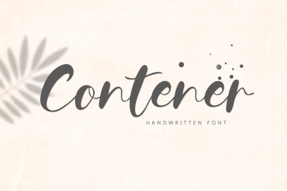 Contener Font Poster 1