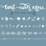 Coral Waves Font Poster 8
