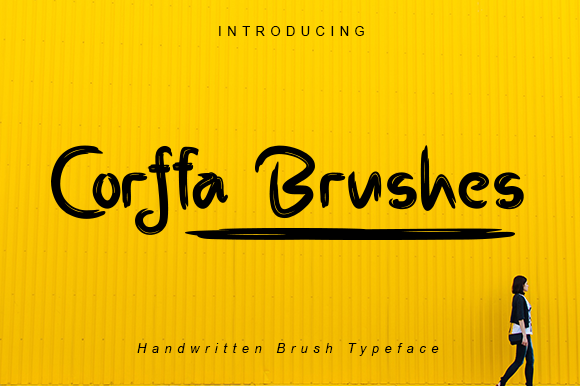Corffa Brushes Font Poster 1