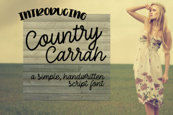 Country Carrah Font Poster 1