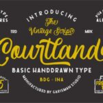 Courtland Font Poster 1