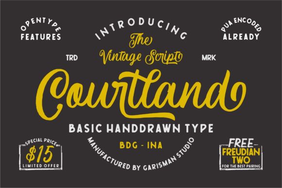 Courtland Font Poster 1