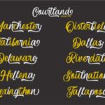 Courtland Font Poster 3