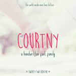 Courtny Family Font Poster 1