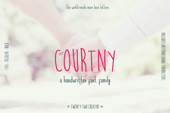 Courtny Family Font Poster 1