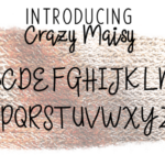 Crazy Maisy Font Poster 2
