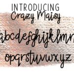 Crazy Maisy Font Poster 3