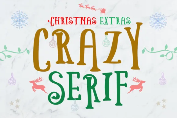 Crazy Serif Font Crazy Serif Font Poster 1