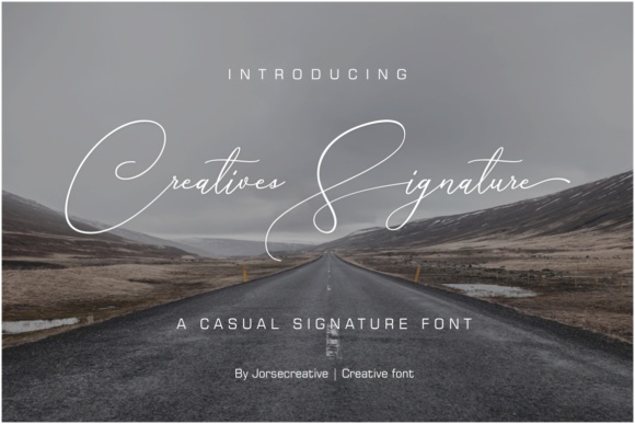 Creative Signature Font