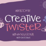 Creative Twister Font Poster 1