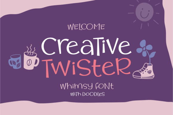 Creative Twister Font Poster 1