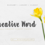 Creative Word Font Poster 1