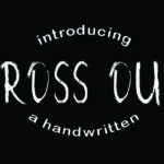 Cross out Font Poster 1