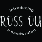 Cross out Font Poster 1