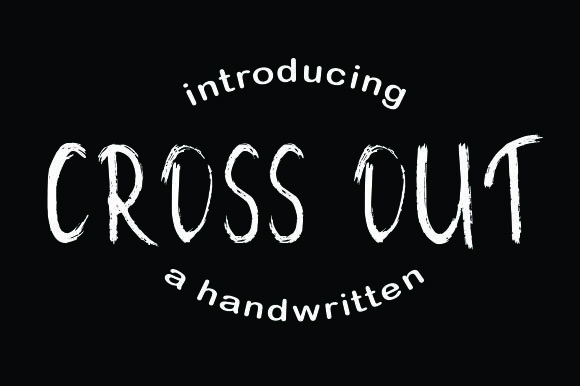 Cross out Font