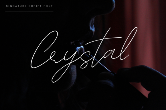 Crystal Font Poster 1