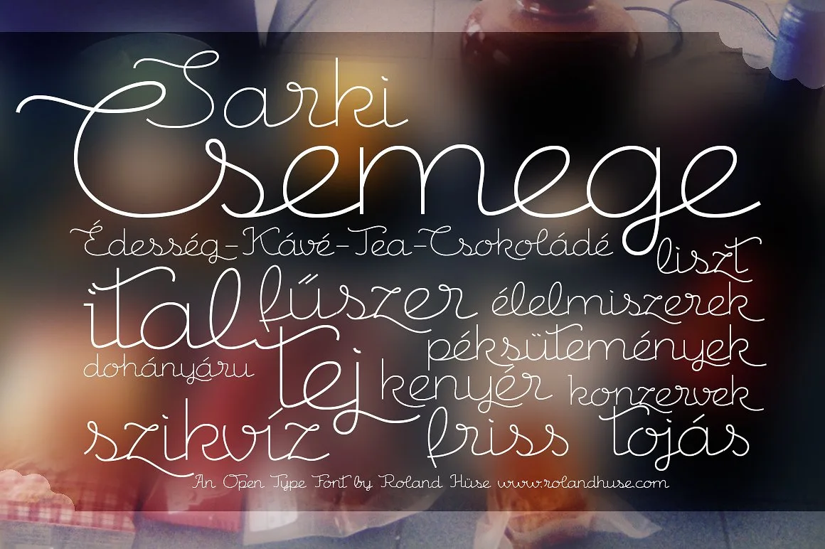 Csemege Font Csemege Font Poster 1