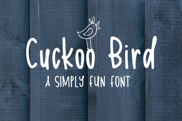 Cuckoo Bird Font Poster 1