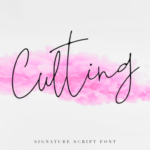 Culting Font Poster 1