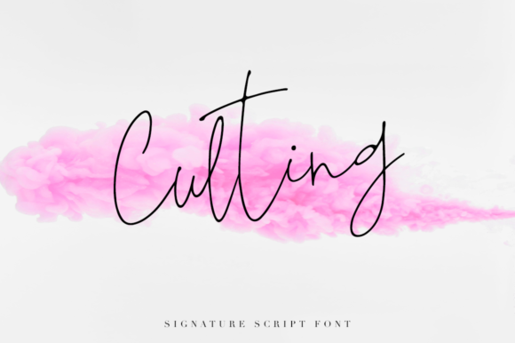 Culting Font Poster 1