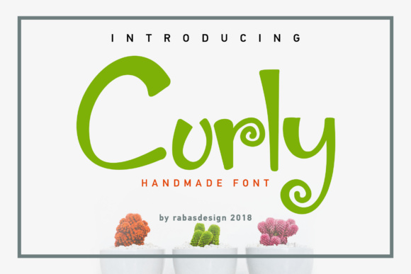 Curly Font Poster 1