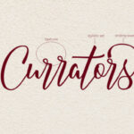 Currators Script Font Poster 3