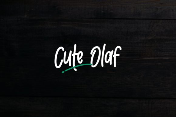 Cute Olaf Font Poster 1