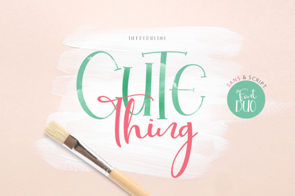 Cute Thing Duo Font