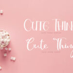 Cute Thing Duo Font Poster 8