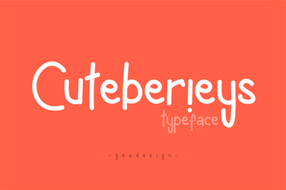 Cuteberieys Font Poster 1