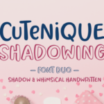 Cutenique Font Poster 1