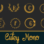 Cutey Mono Font Poster 1