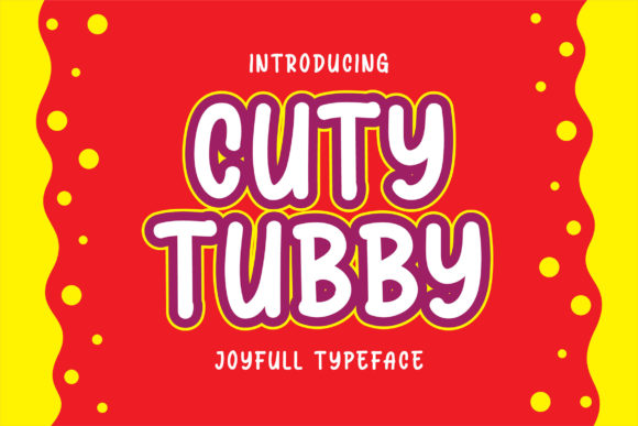Cuty Tubby Font Poster 1
