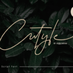 Cutyle Script Font Poster 1