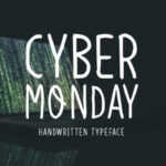 Cyber Monday Font Poster 1