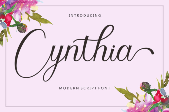 Cynthia Font Poster 1