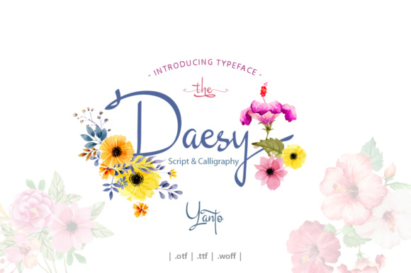 Daesy Script Font Poster 1