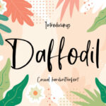 Daffodil Font Poster 1