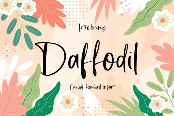 Daffodil Font Daffodil Font Poster 1