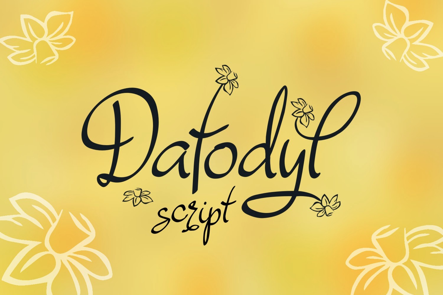 Dafodyl Font Poster 1