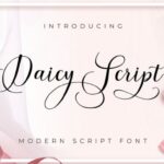 Daicy Script Font Poster 1