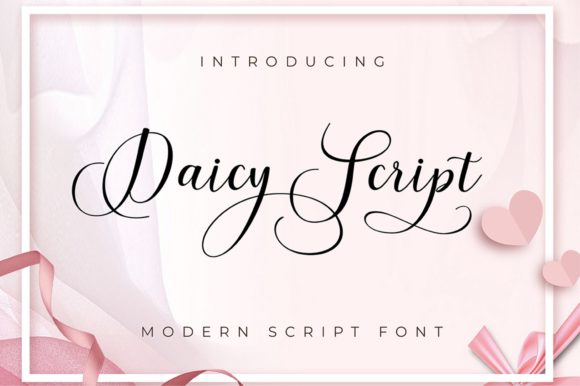 Daicy Script Font Poster 1