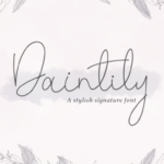 Daintily Font Poster 1